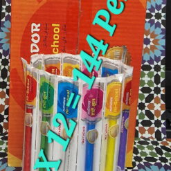 Matador Hi-School Fine Point Roll Gel Pens | 0.5mm Ballpoint | Black Ink 144 Pens