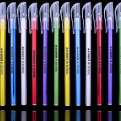 Matador Hi School Gel pens. 0.5mm 12 Pens X 2 = 24 PENS