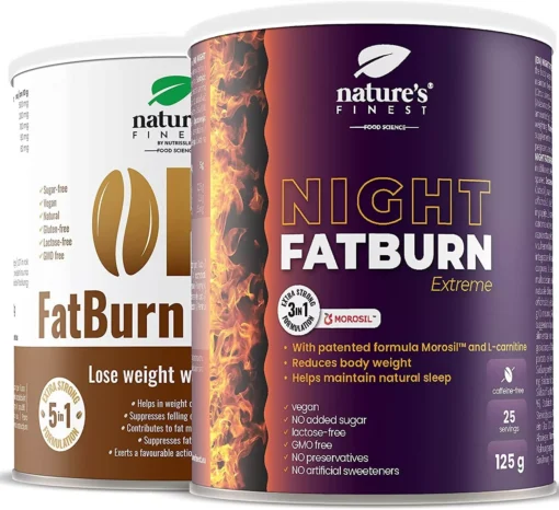 Nature's Finest by Nutrisslim 2 Pack - Night FatBurn Extreme + OK Fatburn Coffee