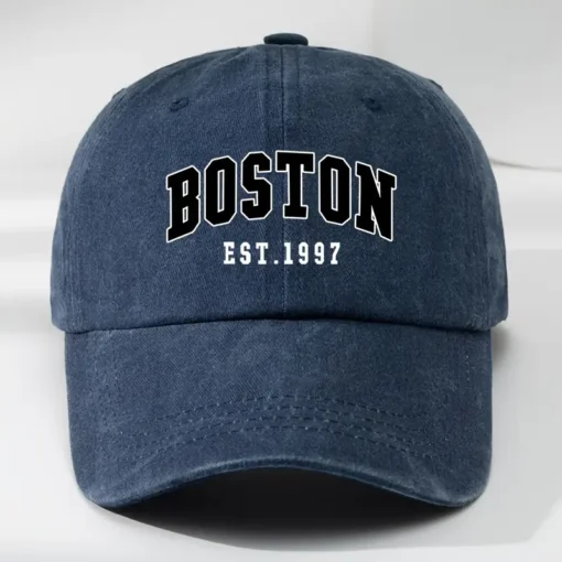 Boston 1997 Retro Washed Baseball Cap (Blue)