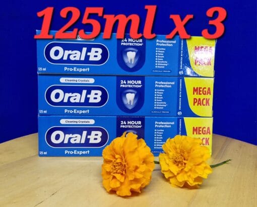 ORAL-B PRO-EXPERT PROFESSIONAL PROTECTION TOOTHPASTE PACK 3 x 125ML
