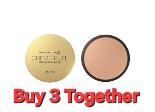 Max Factor Creme Puff Pressed Powder Compact "Natural" 14g x 3 - Image 3