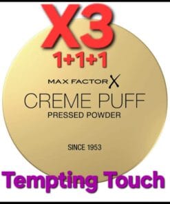 Max Factor Creme Puff Pressed Powder Compact "Tempting Touch" 14g x 3