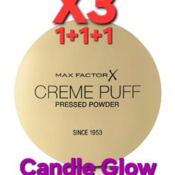 Max Factor Creme Puff Pressed Powder Compact Candle Glow 14g x 3