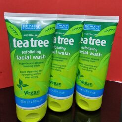Beauty Formulas Tea Tree Face Wash Exfoliating 150ml X 3