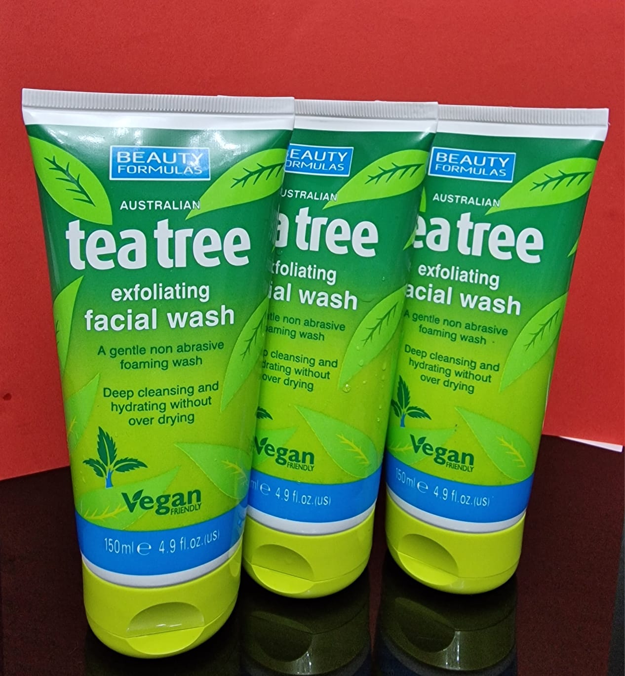 Beauty Formulas Tea Tree Face Wash Exfoliating 150ml X 3 Beauty Formulas Tea Tree Face Wash Exfoliating 150ml X 3