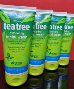 Beauty Formulas Tea Tree Face Wash Exfoliating 150ml X 4