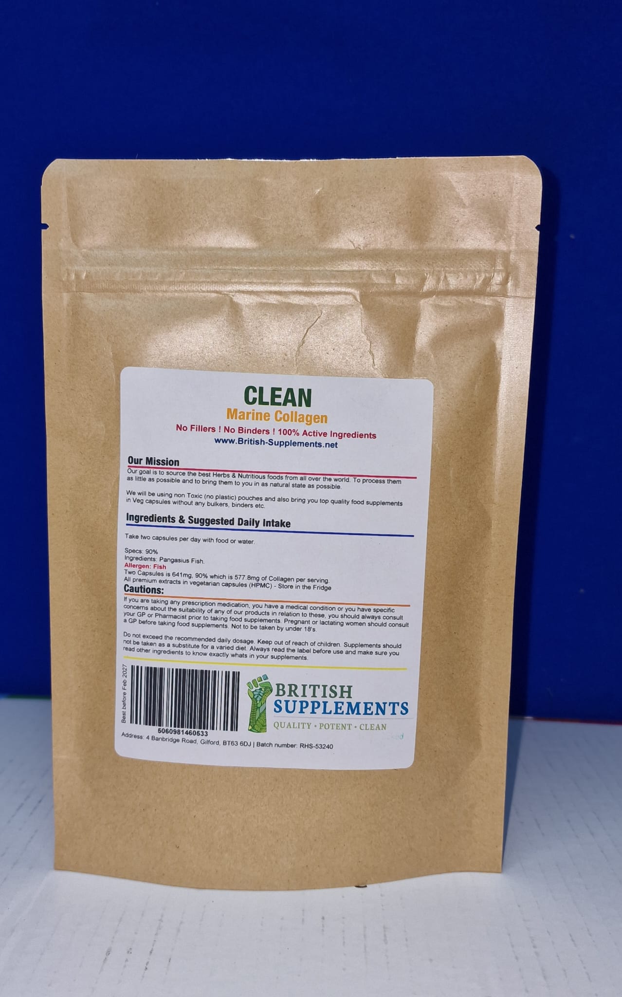 Clean Collagen BY British suppliment 12x1 Capsuls Clean Collagen BY British suppliment 12x1 Capsuls - Image 3