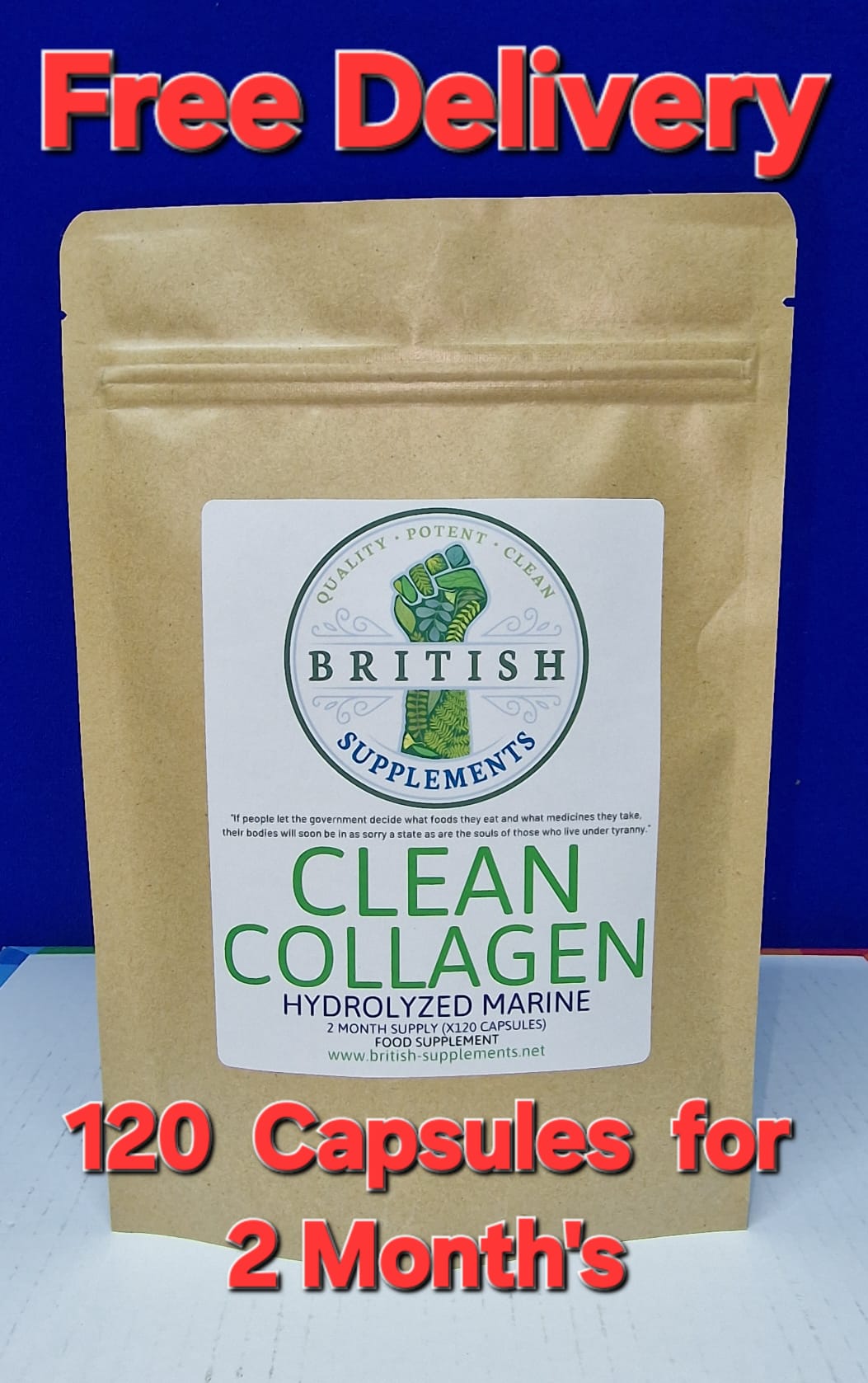 Clean Collagen BY British suppliment 12x1 Capsuls Clean Collagen BY British suppliment 12x1 Capsuls